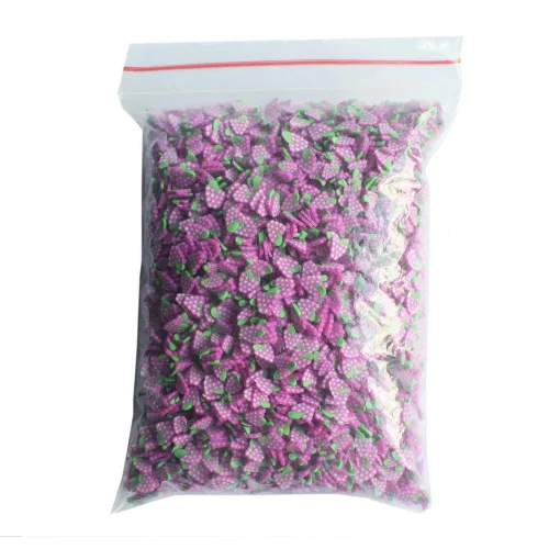 Miniatura 7 de 3.53 oz/bolsa de aguacate polímero arcilla rebanadas para manualidades DIY pequeño lindo 0.197 in plástico fruta klei barro partículas Aguacate