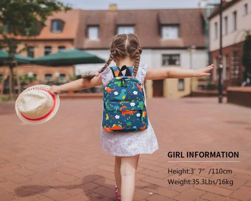 Miniatura 7 de Mochilas de lona lindas para niños, Azul oscuro, Mochilas de mochila