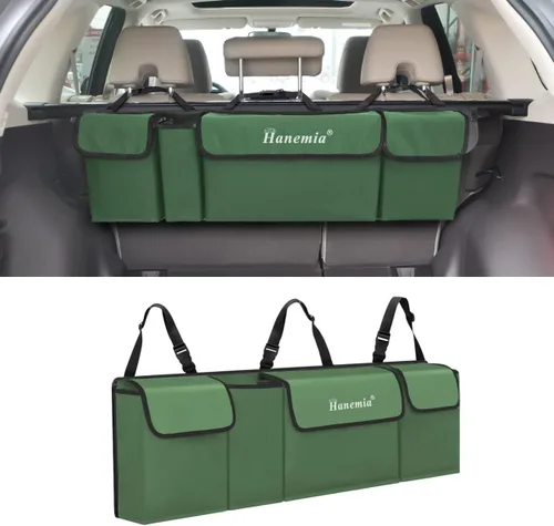 Organizador y almacenamiento para maletero de automóvil, organizador colgante para asiento trasero para SUV, camión, MPV, impermeable, bolsa de