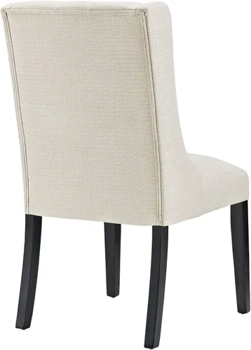 Miniatura 5 de Modway Baronet - Juego de 4 sillas Parsons de tela tapizada para cocina y comedor, color beige