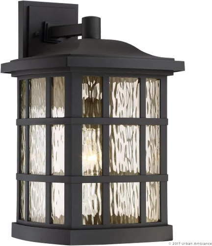 Miniatura 7 de Urban Ambiance UQL1236 - Lámpara de pared para exteriores, tamaño mediano: 17 pulgadas de alto x 11 pulgadas de ancho, con elementos