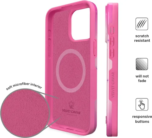 Miniatura 6 de VELVET CAVIAR x Bratz - Funda para iPhone 15 Pro Max, compatible con MagSafe, probada en caídas de 10 pies, rosa, ángeles de aerógrafo Aerógrafo