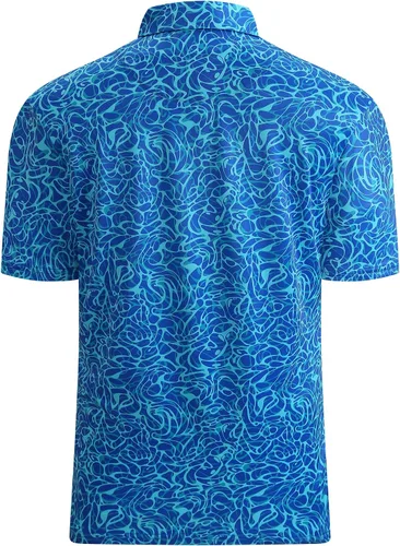 Miniatura 3 de Damipow Camisas de golf prémium para hombre, ajuste seco, de manga corta, cuello