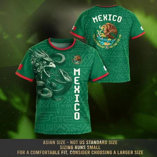 Miniatura 4 de Camiseta de Fútbol Juvenil de México, Camisetas de Fútbol Mexicanas para Niños, Camisetas de México para Niños, Camiseta de Fútbol Mexicana