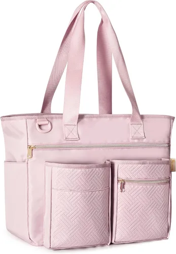 Miniatura 8 de Fasrom Bolsa de mano para enfermeras de trabajo con funda para laptop, bolsa clínica de salud en el hogar para estudiantes de enfermería y asistente