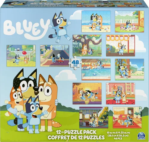 Miniatura 12 de Spin Master Games, rompecabezas de Bluey 2 unidades, 36 piezas, rompecabezas para niños, juguetes de Bluey y preescolar, para edades de 3 años