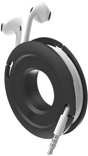 Enrollador lateral Mini y Max de auriculares, auriculares y cable de carga enrollador y organizador perfecto para envolver auriculares y cables para