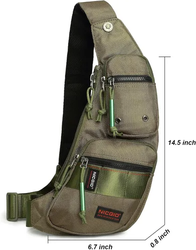 Miniatura 22 de Nicgid Sling Bag - Mochila bandolera para hombre), LYSB01NH075BJ-SPRTSEQIP