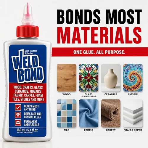Miniatura 3 de Adhesivo universal Weldbond 8, 50160, 5.4 onzas líquidas , 8-50160, 4.0watts
