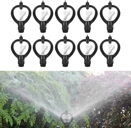 Miniatura 5 de 10 boquillas de plástico G1/2 pulgadas con forma de lluvia, para riego agrícola, rociador de agua para riego agrícola, rociador para plantas, riego
