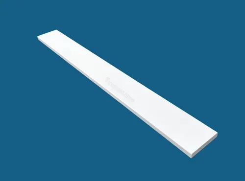 Miniatura 8 de Umbral de Mármol Artificial Súper Blanco para Bordillo de Ducha, Protector contra Salpicaduras de Tocador de Baño, Alféizar de Ventana, Transiciones