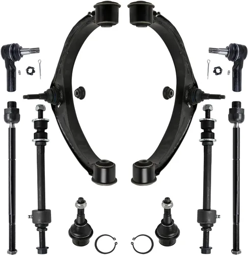Miniatura 57 de Detroit Axle - Kit de suspensión frontal de 10 piezas para Jeep 2002-2004 Liberty, 2 brazos de control superiores con rótula 2 rótulas inferiores, 4