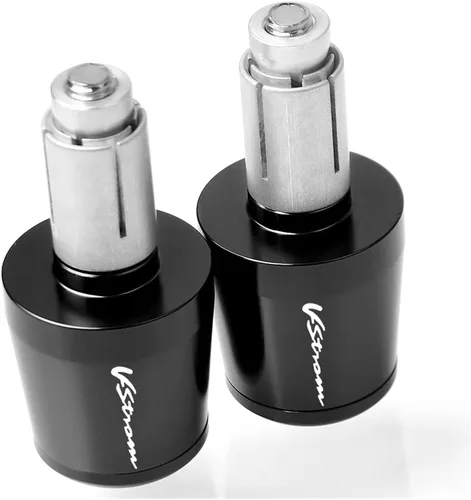 Miniatura 4 de Empuñaduras de manillar CNC de 0.866 in para Suzuki V-Strom DL650 DL1000 Vstorm DL 650 1000 Extremo del mango (color negro)