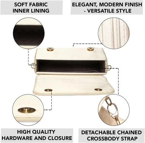 Miniatura 3 de Aheli Indian Potli - Bolso de noche para mujer, bolso de mano étnico para novia