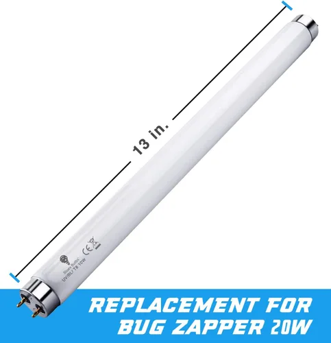 Miniatura 2 de Bluex Bulbs Paquete de 2 Lámpara Bombilla de Repuesto para Exterminador de Insectos Tubo de Luz 10W para Exterminador de Insectos Electrónico de 20W