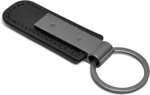 Miniatura 4 de iPick Image Llavero con correa de piel sintética para Ford Cobra Gunmetal negro, con licencia oficial, Negro