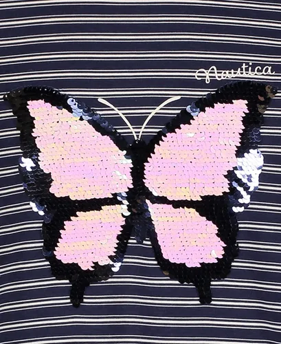 Miniatura 3 de Nautica Vestido de punto de manga larga para niña