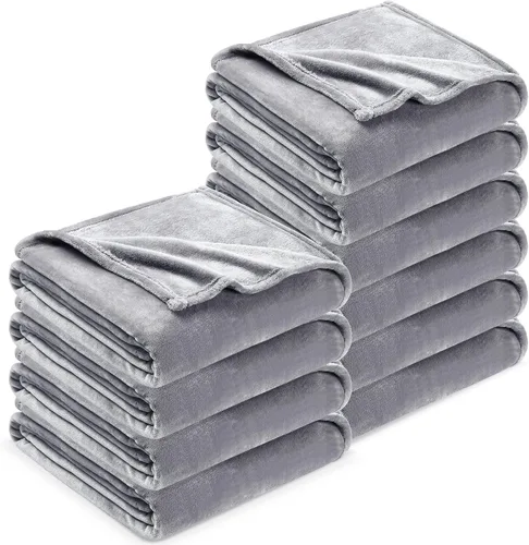 Miniatura 33 de Dreamnine Manta extrasuave, vellón de felpa, silla, sofá, 50 x 60 pulgadas, franela de terciopelo, ligera, mullida, microfelpa, decorativa, cálida