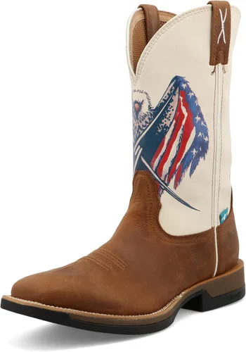 Miniatura 121 de Twisted X Botas Tech X para hombre de 12 pulgadas, botas occidentales casuales para hombre