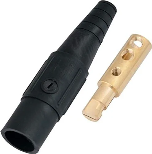 Miniatura 14 de Marinco CLS20FB-A CLS tipo Cam, serie 16 en línea, conector de un solo pin, 400 amperios, 600 voltios, #2-2/0 AWG, hembra - negro (A)