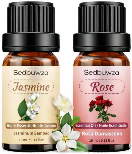 Miniatura 21 de Sedbuwza Aceite esencial de jazmín, aceite de fragancia de jazmín orgánico puro para difusor, humidificador, jabón, vela, perfume