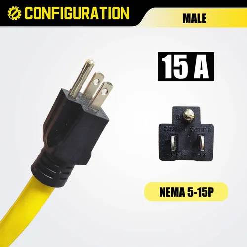 Miniatura 2 de Cable adaptador NEMA 5-15P a L14-30R, convertidor de bloqueo giratorio de 4 clavijas de 120 V a 30 amperios, interruptor de transferencia de enchufe