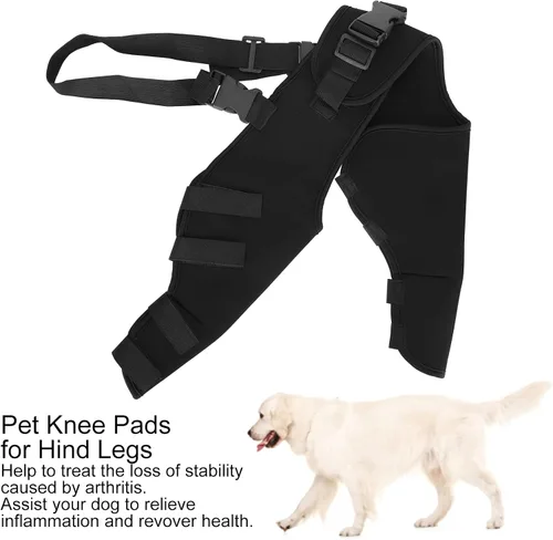 Miniatura 3 de Soporte de rodilla ajustable para perros, recuperación de piernas traseras y protección articular