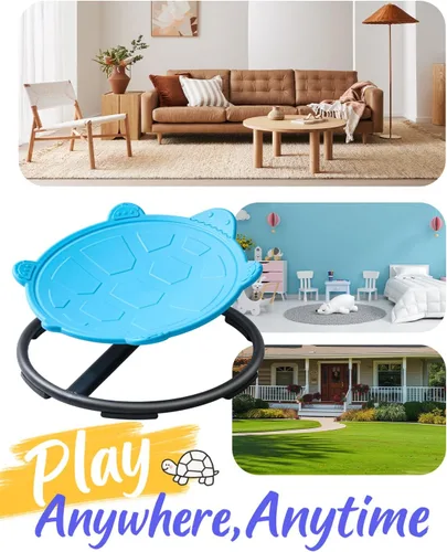 Miniatura 8 de Silla giratoria de tortuga para niños autistas, juguete giratorio sensorial, silla giratoria para niños con autismo, asiento giratorio sensorial