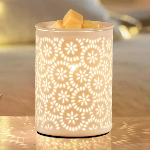 Miniatura 10 de Calentador de cera de árbol de Navidad para ceras perfumadas, calentador de ceras de fusión de cerámica, quemador de aceite de fragancia