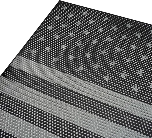 Miniatura 8 de Hooke Road Inserto de rejilla frontal de malla para Jeep Gladiator JT/Jeep Wrangler JL 2018 2019 2020 2021 2022 2023 2024 2025 – Bandera de Estados