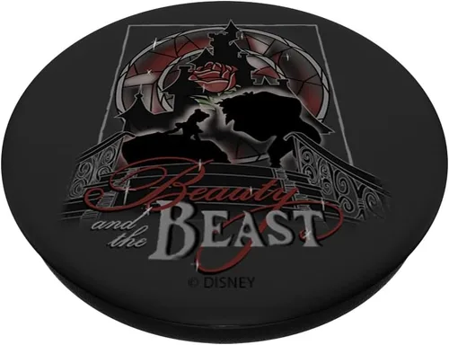 Miniatura 2 de Disney Póster de silueta artística de Beauty And The Beast PopSockets PopGrip: agarre intercambiable para teléfonos y tabletas