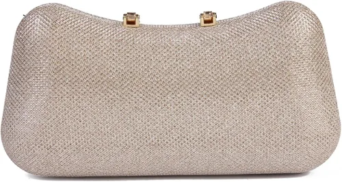 Miniatura 2 de Damara Bolso de mano de noche con cierre de diamantes de imitación para mujer