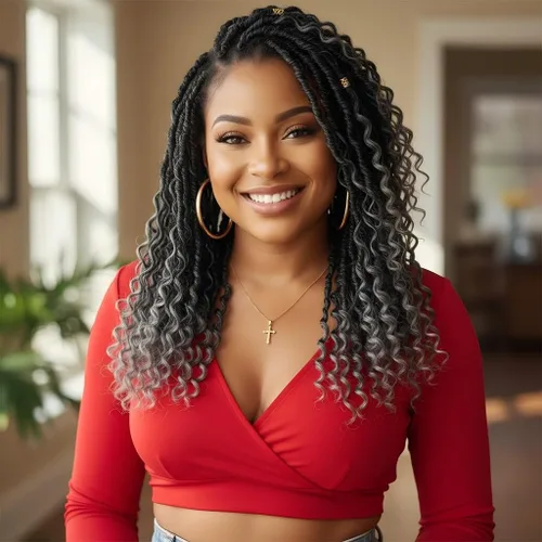 Miniatura 37 de Fulcrum Goddess Locs Cabello de Ganchillo de 10 Pulgadas, 8 Paquetes Nuevo Locs Sintéticos de Ganchillo para Mujeres Negras, Locs de Ganchillo