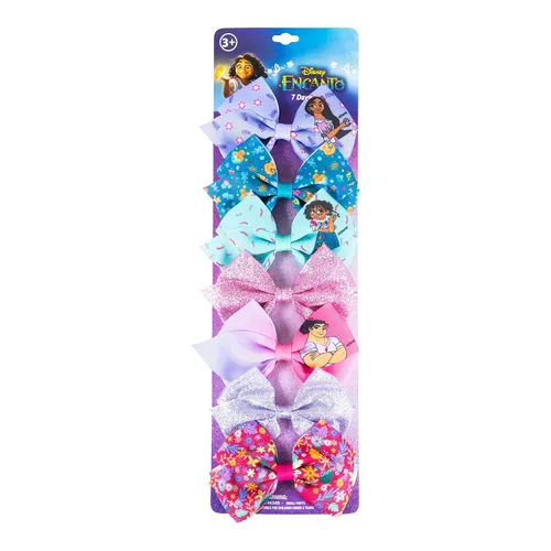 Miniatura 11 de LUV HER Disney Stitch - Lazos para el cabello, paquete de 7 lazos de 4 pulgadas, juego de regalo de accesorios para el cabello, clip de cocodrilo, a