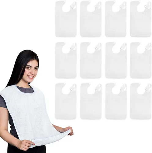 Miniatura 14 de Avalon Towels Adult Bibs for Women 100% Cotton Bib for Adults for Eating - Terry Cloth Adult Bibs for Men Clothing Protectors