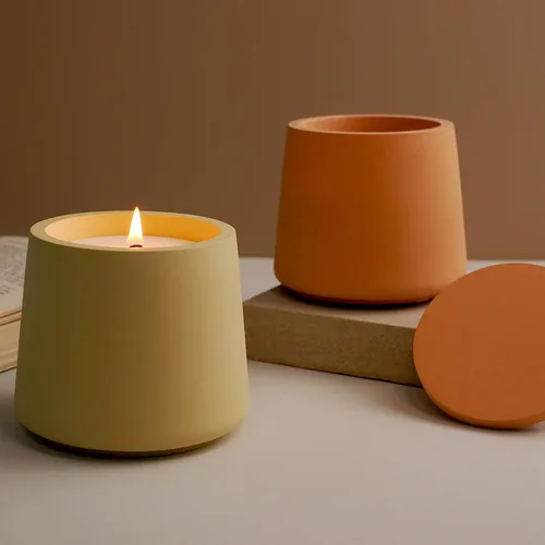 Miniatura 8 de Juego de Moldes para Velas con Tapa y Caja de Almacenamiento, Moldes de Vaso para Velas de Silicona Creativos, Moldes de Botella de Hormigón