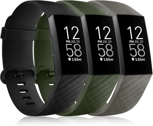 Miniatura 10 de Wepro Correa compatible con Fitbit Charge 4 bandas para mujeres y hombres, compatible con correas Fitbit Charge 3, correa de repuesto deportiva