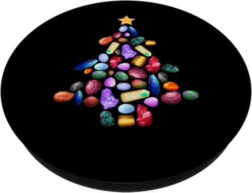 Miniatura 2 de Variedad de geoda de roca mineral de cuarzo geología para árbol de Navidad, PopSockets intercambiables PopGrip