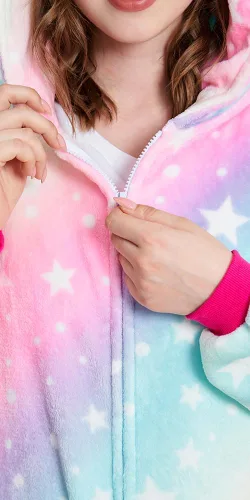 Miniatura 7 de Pijama de unicornio para adultos, para Navidad, Halloween, cosplay, ropa de dormir
