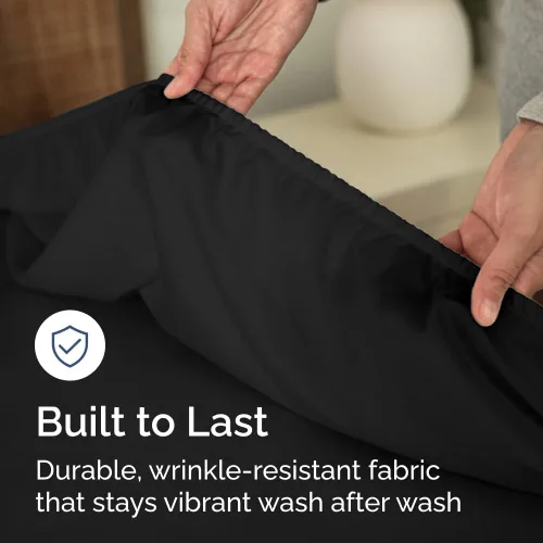 Miniatura 6 de Sábana Bajera Tamaño Individual – Sábana Inferior Única Solo Ajustada – Ropa de Cama de Lujo Hotel Ultrasuave con Bolsillos Profundos de 8-16 08