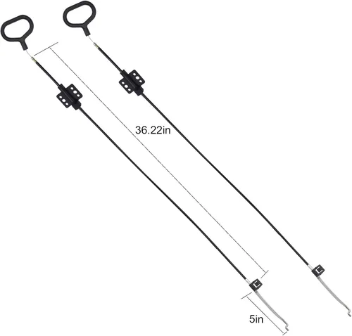 Miniatura 3 de Nonley Cables reclinables para sofá, paquete de 2 cables de liberación de sofá, piezas de repuesto para sillón reclinable, anillo D, asa de tirar