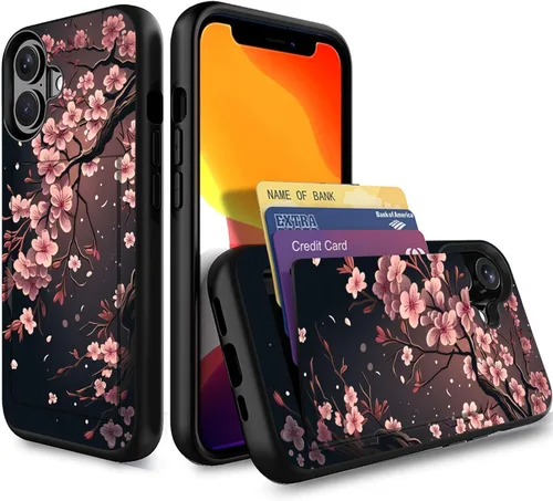 Miniatura 179 de Funda para iPhone Air, funda tipo cartera con ranura para tarjeta oculta, a prueba de golpes, TPU y PC, funda protectora de doble capa para iPhone