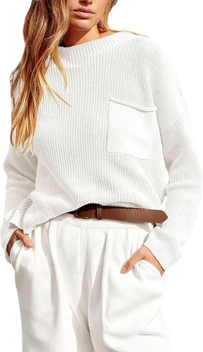 Miniatura 4 de Conjunto de 2 piezas de punto para mujer, suéter suelto con estampado de rayas Y2K + pantalones elásticos, ropa estética urbana