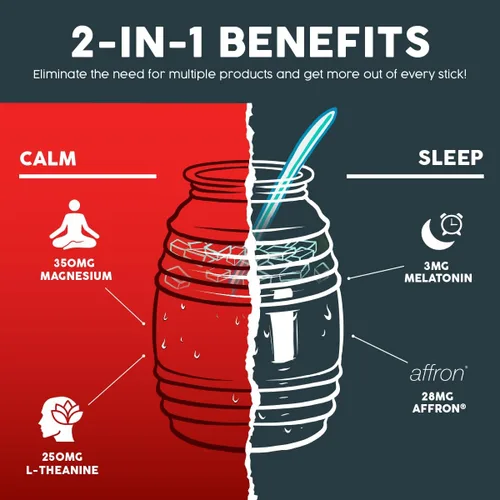 Miniatura 8 de Salud Variety Paquete de 3 Energía + Enfoque 2 en 1 (sandía de fresa), hidratación + inmunidad (lima de pepino) y calma + sueño (almuerzo), 15