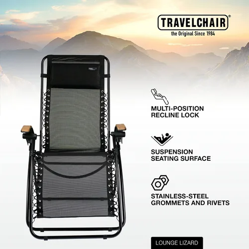 Miniatura 4 de Travel Chair 218922 - Silla Lounge Lizard Black