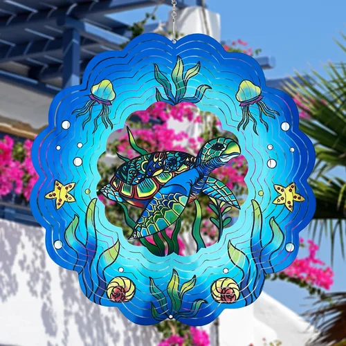 Miniatura 8 de Molinillos de viento de abeja colgantes en 3D, regalos de abeja para mujeres, mamá, abuela, papá, escultura cinética de viento de resorte de metal
