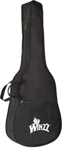 Miniatura 7 de WINZZ HAND RUBBED Series – Guitarra acústica para zurdos de 36 pulgadas 3/4 paquete de viaje con bolsa, afinador metrónomo, colgador de pared