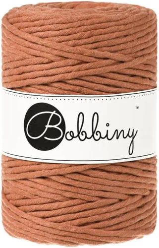 Miniatura 8 de Bobbiny Cordón de macramé XXL de 0.197 in de una sola capa (aguamarina), 108 yardas/330 pies (100% algodón reciclado)