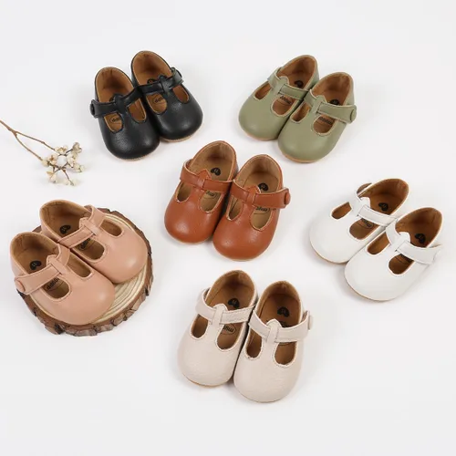 Miniatura 7 de Timatego Zapatos planos Mary Jane para bebé, con lazo de encaje, suela suave, antideslizante, para recién nacido, para primeros pasos, boda