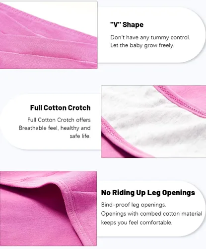 Miniatura 3 de Molasus Cotton Crossover Maternity Underwear Under Bump Pregnancy Bikinis Panties